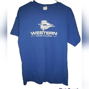 Western Texas College Size M, Color Blue/White